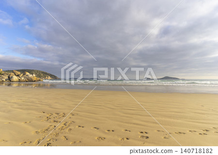 Beach of Whisky Bay at Wilsons Promontory National Park, Victoria, Australia. Beach of Whisky Bay at Wilsons Promontory National Park, Victoria, Australia. 140718182