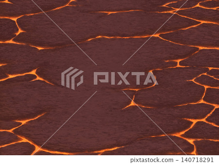 Lava Ground - Background Illustration 01 Lava Ground - Background Illustration 01 140718291