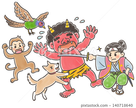 Momotaro and the Dog, Monkey, and Pheasant's Demon Extermination Momotaro and the Dog, Monkey, and Pheasant's Demon Extermination 140718640