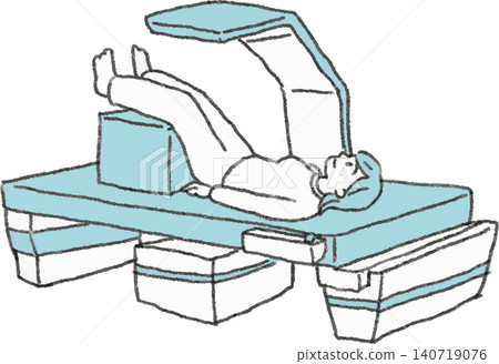 A cute illustration of a DEXA (dexoscopic anaerobic aspiration) device used for a precise bone density test (a comical illustration of osteoporosis and medical information). A cute illustration of a DEXA (dexoscopic anaerobic aspiration) device used for a precise bone density test (a comical illustration of osteoporosis and medical information). 140719076