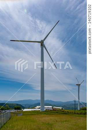 Windmills on Sorayama Mountain, Tottori City, Tottori Prefecture Windmills on Sorayama Mountain, Tottori City, Tottori Prefecture 140719102