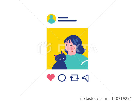 社群媒體發文介面示意圖 140719254