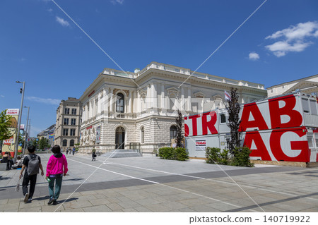 VIENNA, AUSTRIA - JUNE 13, 2023: Vienna Kunstlerhaus - exhibition complex in the city center of Vienna VIENNA, AUSTRIA - JUNE 13, 2023: Vienna Kunstlerhaus - exhibition complex in the city center of Vienna 140719922
