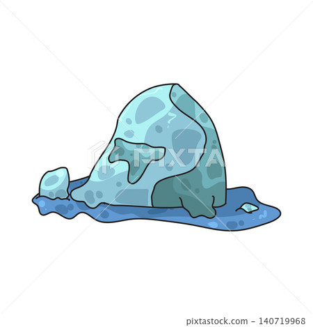 Illustration of Melting Ice Illustration of Melting Ice 140719968