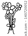Hand drawn flower outlines for floral print, kid colouring book, nature, garden, spring, summer, plants, tree, blossom, blooming, home backyard, picnic, park, outdoors, home, flower shop, anniversary 140720052