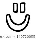 Hand drawn happy face for good mood mood, emotion, happy emoji, emotion, feelings, fun expression, stickers, icon, clip arts, tattoo, decorations, shirt print, brooch, pin, patch, happiness 140720055