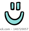 Hand drawn happy face for good mood mood, emotion, happy emoji, emotion, feelings, fun expression, stickers, icon, clip arts, tattoo, decorations, shirt print, brooch, pin, patch, happiness 140720057