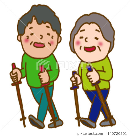 Pole walking for seniors and the elderly Pole walking for seniors and the elderly 140720201