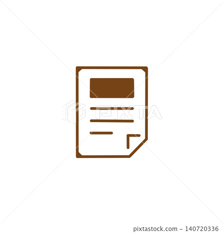 Brown paper icon material. Document, paperwork, report, information, contract, material, record, article, news, announcement, notice Brown paper icon material. Document, paperwork, report, information, contract, material, record, article, news, announcement, notice 140720336