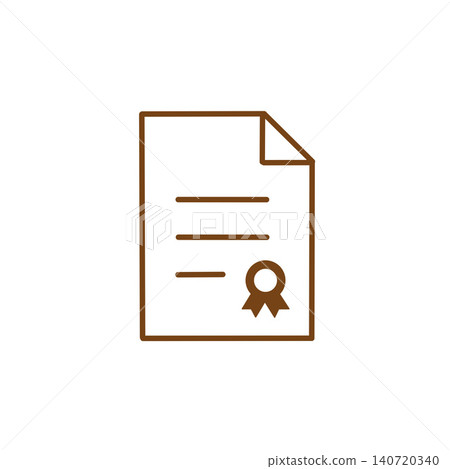 Illustration icons for certificates, awards, and diplomas. Suitable for occasions such as award ceremonies, graduations, achievements, and qualification acquisitions. Illustration icons for certificates, awards, and diplomas. Suitable for occasions such as award ceremonies, graduations, achievements, and qualification acquisitions. 140720340