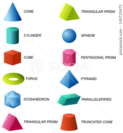 Geometric Shapes Vector Illustration Collection Geometric Shapes Vector Illustration Collection 140720472