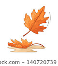 Illustration of Fallen Leaf 140720739