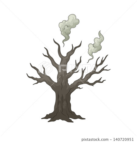 Illustration of Burnt Tree Illustration of Burnt Tree 140720951