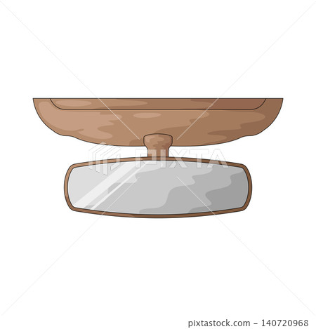 Illustration of Rearview Mirror Illustration of Rearview Mirror 140720968