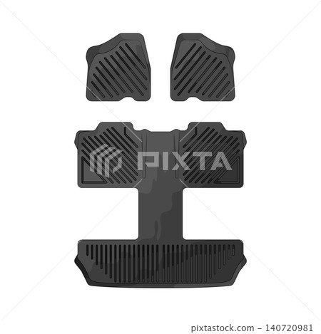 Illustration of Car Floor Mat Illustration of Car Floor Mat 140720981