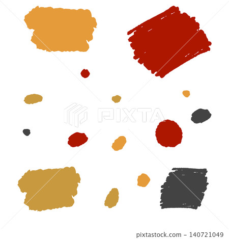 Hand-drawn colorful stroke material Hand-drawn colorful stroke material 140721049