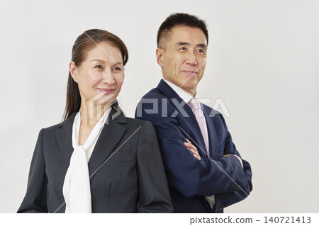 Portrait of a business person against a white background Portrait of a business person against a white background 140721413
