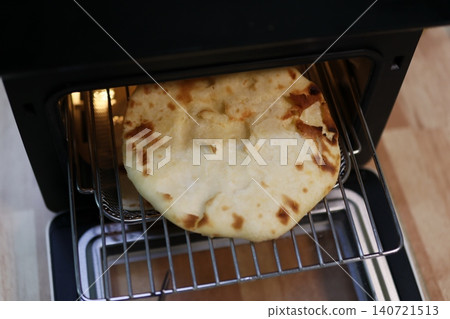 Flatbread Baking in Mini Oven 140721513