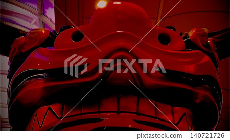 The angry lion dance 140721726