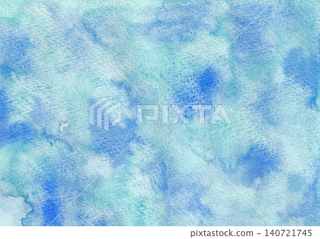 背景素材：水彩紋理，藍色，淺藍色 140721745