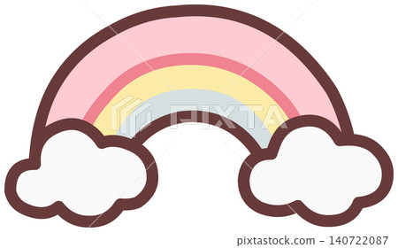 Cute Rainbow with Clouds Cute Rainbow with Clouds 140722087