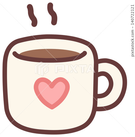 Cute Coffee Mug with Heart 140722121