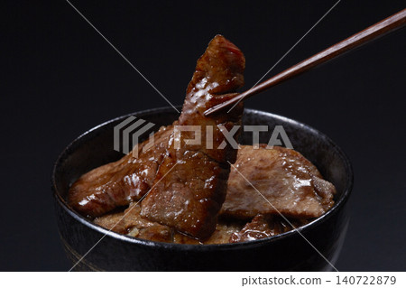 Appetizing Power Meal: Grilled Meat Rice Bowl - Japan Appetizing Power Meal: Grilled Meat Rice Bowl - Japan 140722879