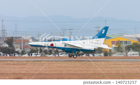 Japan Air Self-Defense Force T-4 Blue Impulse No. 5 taking off Japan Air Self-Defense Force T-4 Blue Impulse No. 5 taking off 140723257