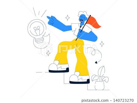 Authentic Leadership Vector Illustration Featuring Trust Building, Ethical Leadership, Team Communication, Personal Growth, and Workplace Inspiration Authentic Leadership Vector Illustration Featuring Trust Building, Ethical Leadership, Team Communication, Personal Growth, and Workplace Inspiration 140723270