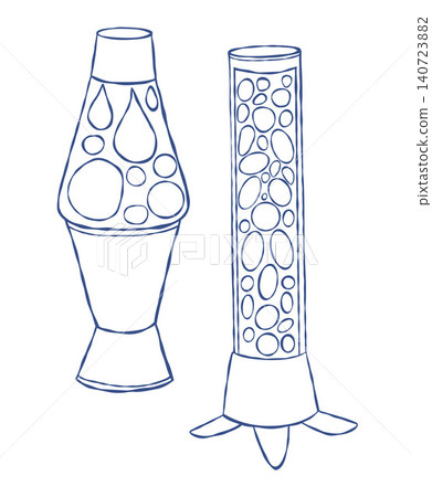 Sensory Bubble Tube and Lava Lamp Set. Visual Stimulation Light Column. Isolated Outline Blue Hand Drawn. Vector Illustration. Kids Snoezelen Room Equipment for Autism, ADHD Relaxation, Therapy Sensory Bubble Tube and Lava Lamp Set. Visual Stimulation Light Column. Isolated Outline Blue Hand Drawn. Vector Illustration. Kids Snoezelen Room Equipment for Autism, ADHD Relaxation, Therapy 140723882