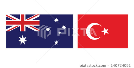 World Cup 2026 group D teams flags Australia - Turkey World Cup 2026 group D teams flags Australia - Turkey 140724091