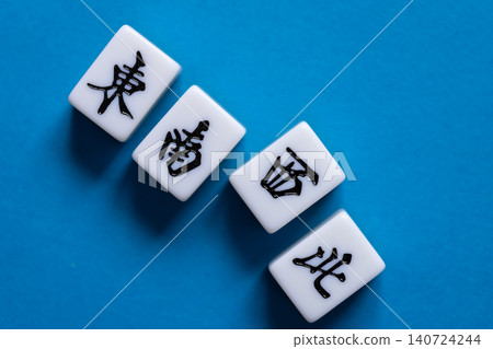 mahjong tiles lined up mahjong tiles lined up 140724244