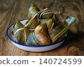 Delicious Sticky Rice Dumplings or Chinese Tamales Group 140724599