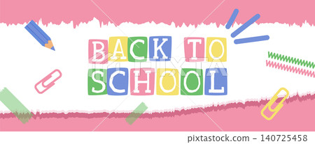 Back to school retro poster. Education conception. vector illustration. childrens school Back to school retro poster. Education conception. vector illustration. childrens school 140725458