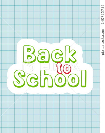 Banner Back to school. Vector illustration 140725755