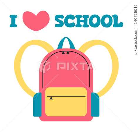 Back to school. I love school. Vector banner Back to school. I love school. Vector banner 140726015