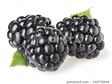 Blackberries on white background. Blackberries on white background. 140726046
