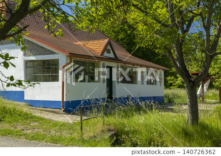 Traditional Moravian folk house in Straznice, Czechia Traditional Moravian folk house in Straznice, Czechia 140726362