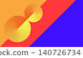 Circles and color gradient stripesin suprematism style. Abstract colorful wallpaper background 140726734