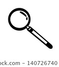 Magnifying glass icon. Black magnifier isolated on transparent background 140726740