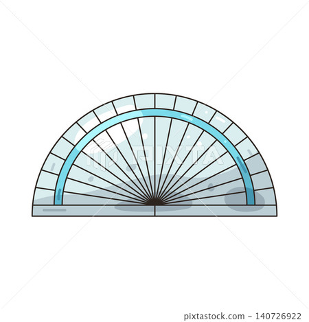 Illustration of protractor 140726922
