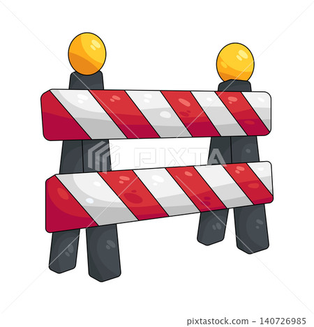 Illustration of barrier Illustration of barrier 140726985