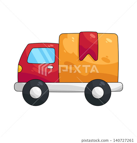 Illustration of delivery truck Illustration of delivery truck 140727261