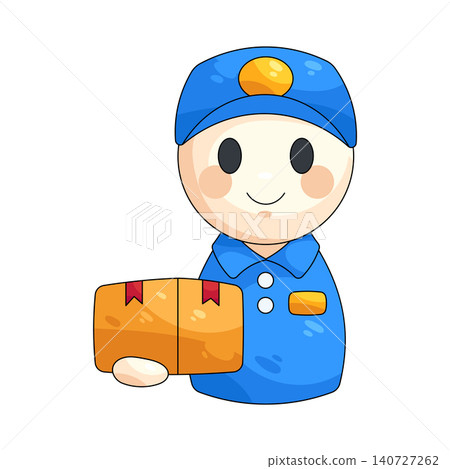 Illustration of courier Illustration of courier 140727262