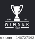 Modern Trophy Cup Logo with Minimalist Award Symbol for Sports and Corporate Achievement 140727392