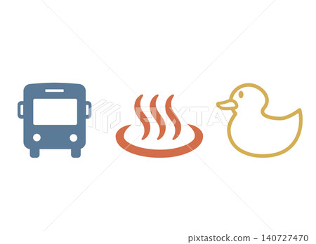 Hot spring bath duck icon Hot spring bath duck icon 140727470