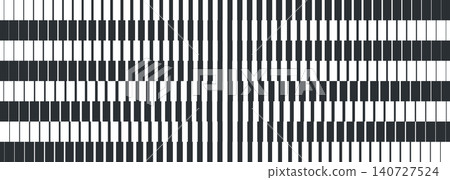 Abstract black halftone pattern on transparent background. Stripe transition accent texture for print and digital design. 140727524