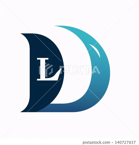 Initial letter logo L with moon. Vector design template elements for your application or corporate identity. Initial letter logo L with moon. Vector design template elements for your application or corporate identity. 140727837