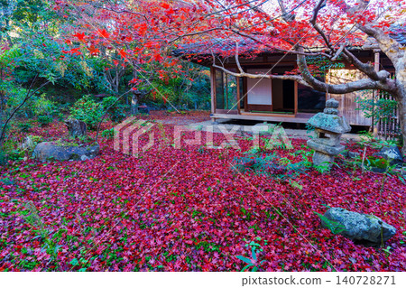 Enri-an Temple, surrounded by autumn leaves Enri-an Temple, surrounded by autumn leaves 140728271