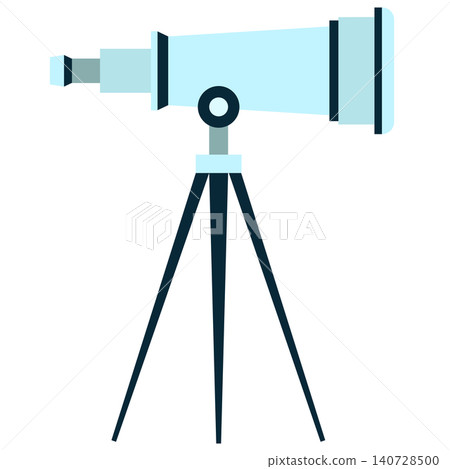Telescope flat icon isolated on white 140728500